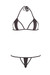 Áttetsző csík bikini (fekete) kép