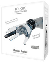 Adrien Lastic Touché - akkus ujjvibrátor csuklópánttal (fekete) kép
