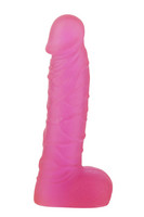 All Time Favorites - herés műpénisz dildó - pink (17,5 cm) kép