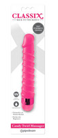 Classix Candy Twirl - szex-spirál műpénisz vibrátor (pink) kép