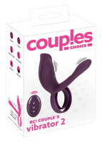 Couples Choice - akkus, rádiós péniszgyűrű (lila) kép