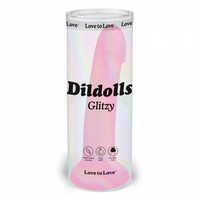 Dildolls Glitzy - tapadótalpas szilikon dildó (pink) kép