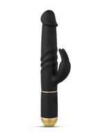 Dorcel Furious Rabbit 2.0 - akkus, lökő csiklókaros vibrátor (fekete) kép