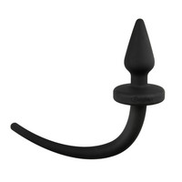 Easytoys Dog Tail - anál dildó (fekete) kép