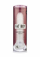 Fat Boy Checker Box - péniszköpeny (19 cm) - tejfehér kép