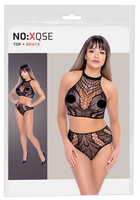 NO:XQSE - két részes necc ruha - fekete (S-L) kép