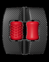 Orctan - akkus pénisz masszázsgép (fekete-piros) kép