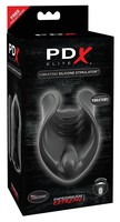 PDX Elite - szilikon péniszvibrátor (fekete) kép