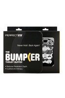 Perfect Fit The Bumper - here- és péniszgyűrű szett - fekete (2 részes) kép