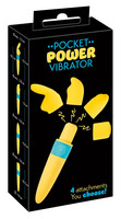 Pocket Power - akkus vibrátor szett - sárga (5 részes) kép