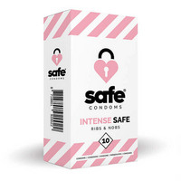 SAFE Intense Safe - bordázott-pontozott óvszer (10 db) kép