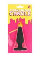 Scandalous - gyertya - anál plug - fekete (50g) kép