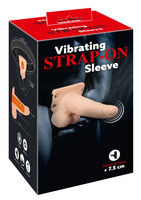 You2Toys Strap-on - akkus, üreges, felcsatolható vibrátor (natúr) kép