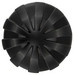 ANOS - szuperpuha, bordázott anál dildó - 7 cm (fekete) kép