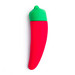 Emojibator Chili Pepper - vízálló vibrátor - paprika (piros) kép