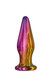 Glamour Glass - csúcsos, rádiós, üveg anál vibrátor (színes) kép