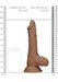 RealRock Dong 9 - élethű, herés dildó (23 cm) - sötét natúr kép