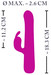 XOUXOU - akkus, forgó gyöngyös, csiklókaros vibrátor (pink) kép