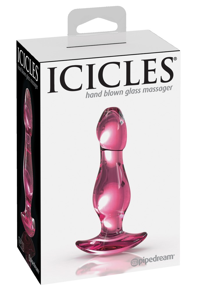 Icicles No. 73 - péniszes anál dildó (pink) kép