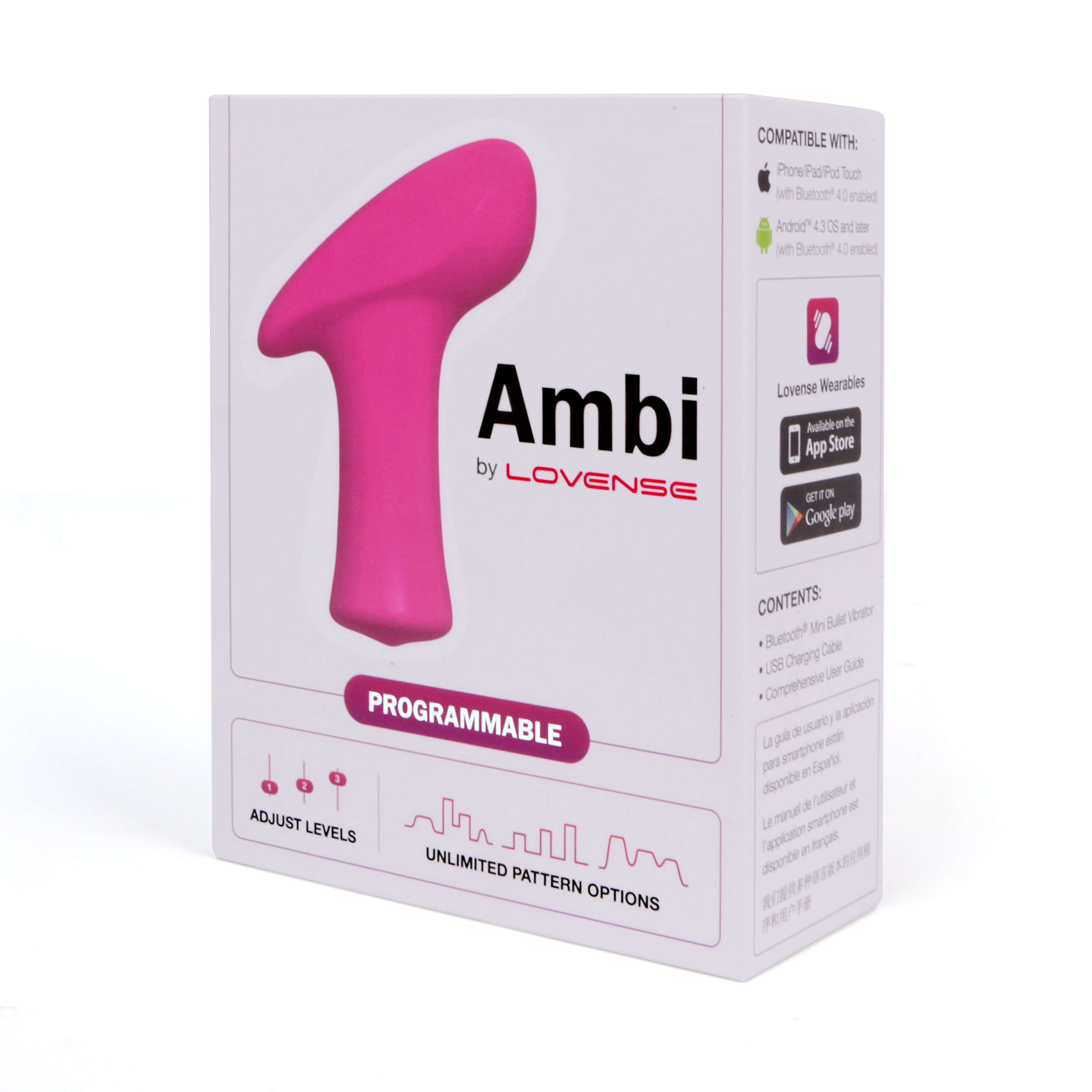 LOVENSE Ambi - akkus, dupla-motoros csiklóvibrátor (pink) kép