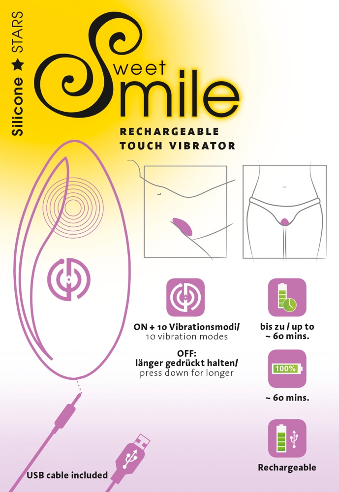 SMILE Touch - akkus hajlékony csiklóvibrátor (lila) kép