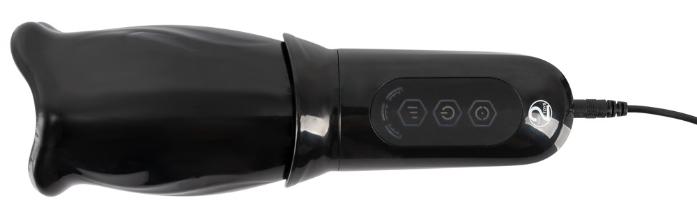 STROKER Rotating - akkus, forgó műszáj maszturbátor (fekete) kép