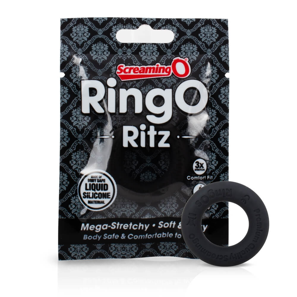 Screaming O Ritz - szilikon péniszgyűrű (fekete) kép