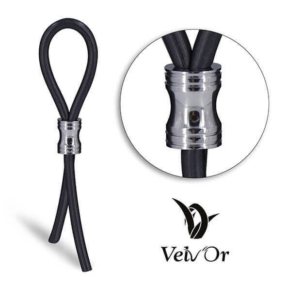 Velv'Or JBoa 304 - állítható péniszgyűrű (fekete) kép